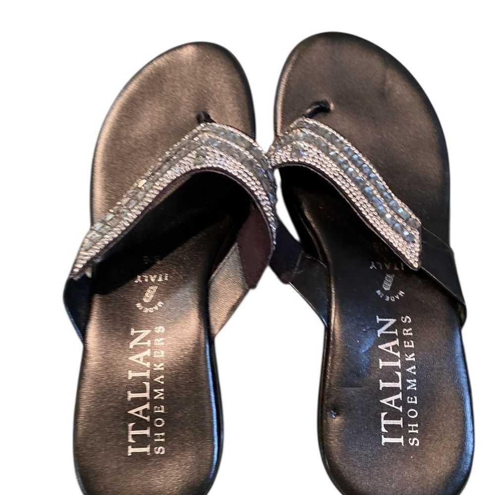 #202 ITALIAN SHOEMAKER Crystal Sandals - Picture 5 of 13